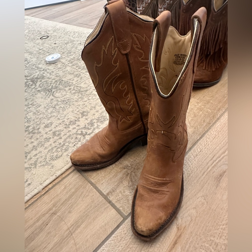 Old West Kids Cowboy Boots size 13 - Girls
